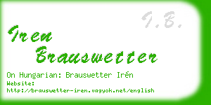 iren brauswetter business card